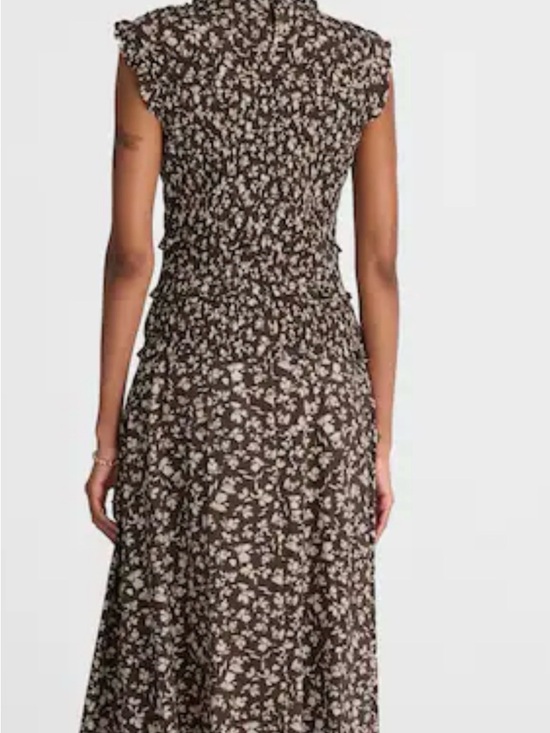 Mavi Dresses & Skirts - Mavi Brown Floral Maxi Dress with Smocked Waist